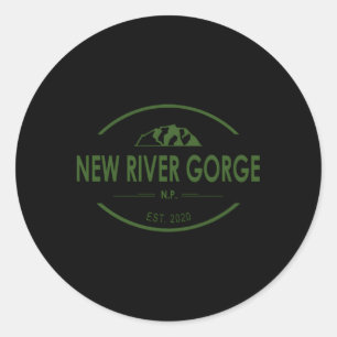 New River Gorge National Park Classic Round Sticker