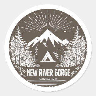 New River Gorge National Park Classic Round Sticker