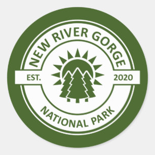 New River Gorge National Park Classic Round Sticker