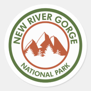 New River Gorge National Park Classic Round Sticker