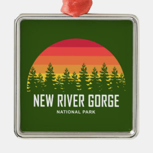 New River Gorge National Park Metal Ornament