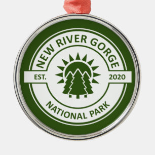New River Gorge National Park Metal Ornament