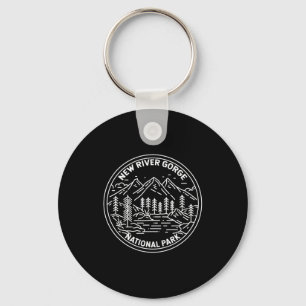 New River Gorge National Park Monoline _1 Key Ring