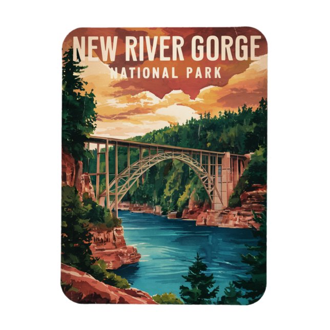 New River Gorge National Park & Preserve  Magnet (Vertical)