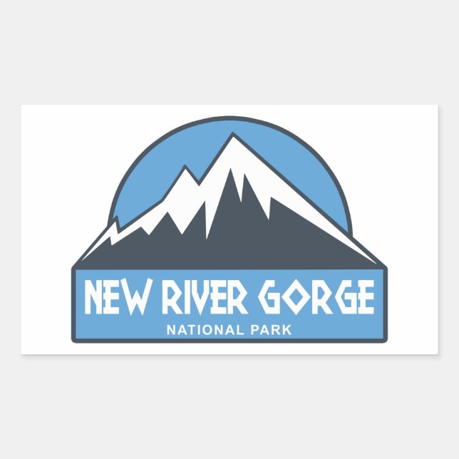 New River Gorge National Park Rectangular Sticker (Front)