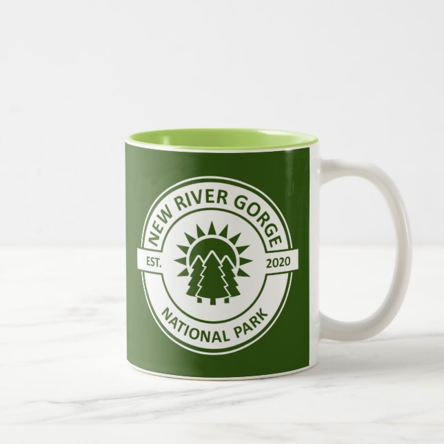 New River Gorge National Park Two-Tone Coffee Mug (Right)