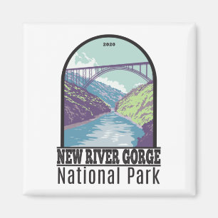 New River Gorge National Park West Virginia Bridge Magnet