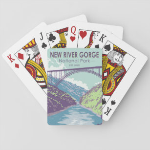 New River Gorge National Park West Virginia Bridge Playing Cards