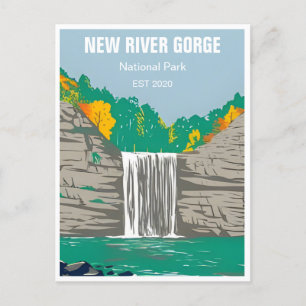 New River Gorge National Park West Virginia Bridge Postcard