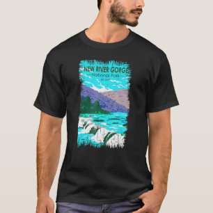 New River Gorge National Park West Virginia Distre T-Shirt