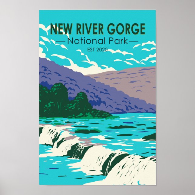 New River Gorge National Park West Virginia Poster (Front)