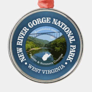 New River Gorge (NP2) Metal Ornament