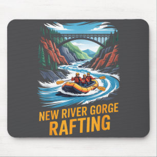 New River Gorge Rafting Whitewater Kayak Outdoor W Mouse Pad