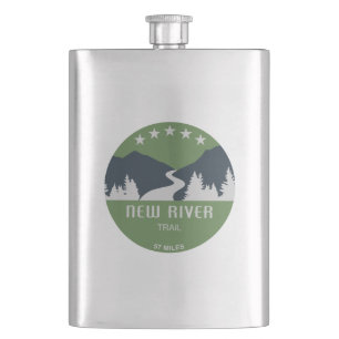 New River Trail Hip Flask