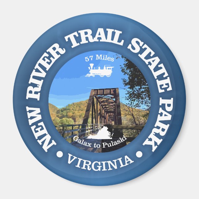 New River Trail SP (cycling c) Magnet (Front)