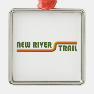 New River Trail Virginia Metal Ornament
