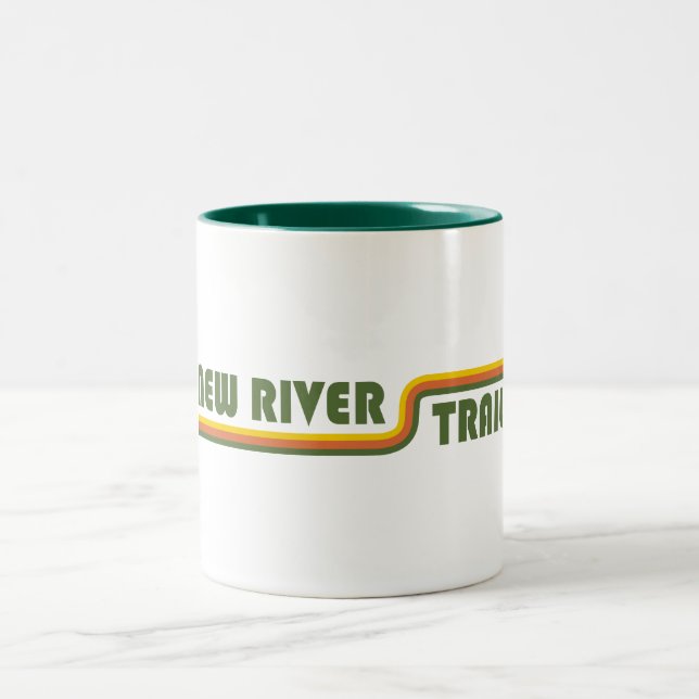 New River Trail Virginia Two-Tone Coffee Mug (Center)