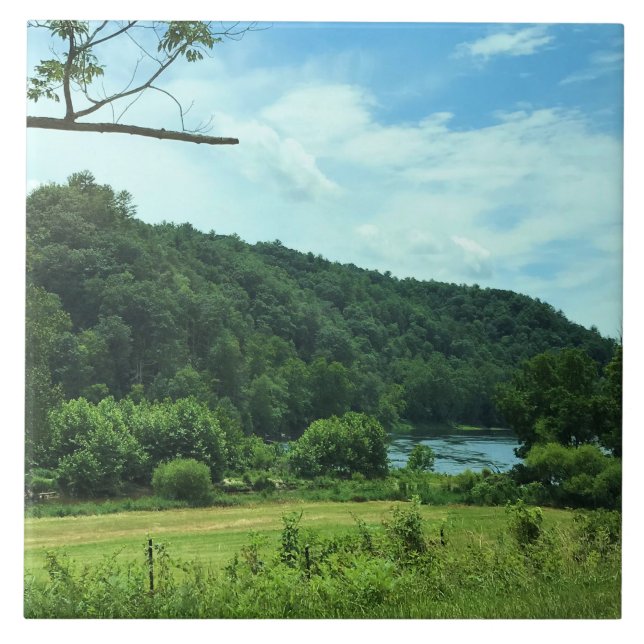 New River, Virginia Ceramic Tile (Front)