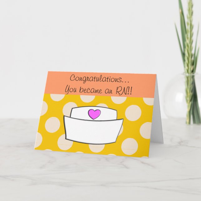 New RN Registered Nurse Congratulations Card II (Front)