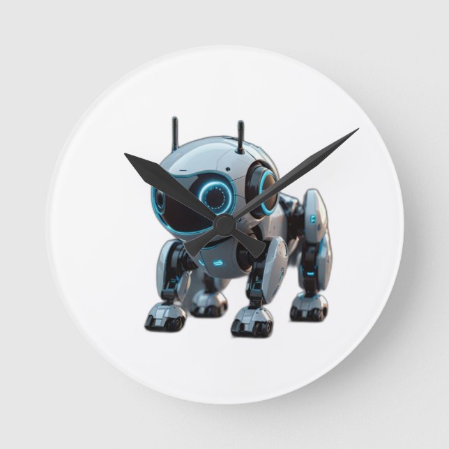 New robot round clock (Front)