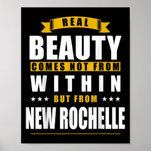 New Rochelle - Funny D City Gift Poster