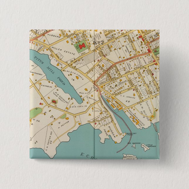 New Rochelle, NY 15 Cm Square Badge (Front)