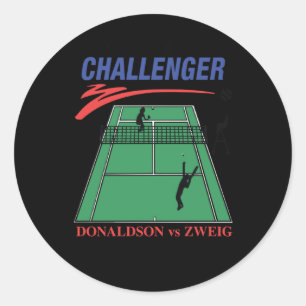 New Rochelle Ny Challenger Donaldson Vs Zweig Classic Round Sticker