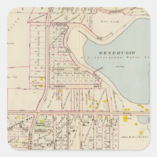 New Rochelle ward 3, New York 2 Square Sticker