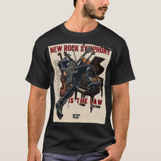 New Rock Symphony is the Law - Vintage Rock Guitar T-Shirt