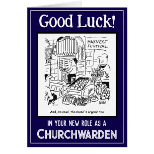 New Role as a Churchwarden. Good Luck Card