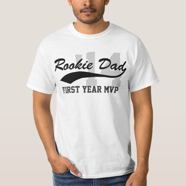 New Rookie Dad First-Year MVP Father's Day T-Shirt (Front)