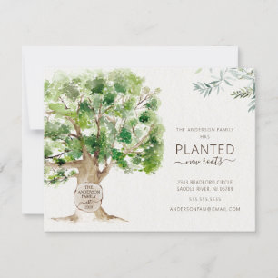New Roots Oak Tree Moving Announcement