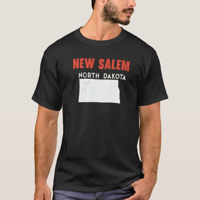 New Salem North Dakota USA State America Travel   T-Shirt (Front)