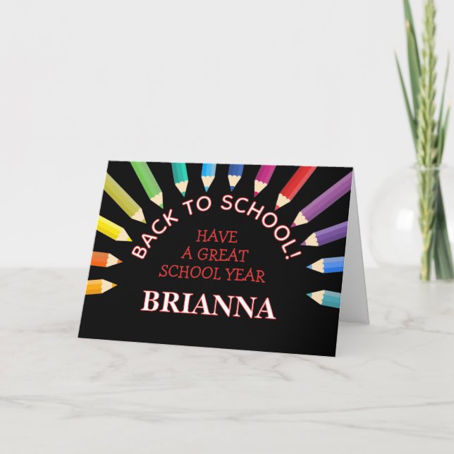 New School Year Greeting card (Front)