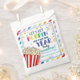 new school years lets get poppin teacher class  favour bag