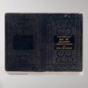 New sectional map of the state of Illinois 3 Poster