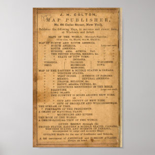 New sectional map of the state of Illinois Poster