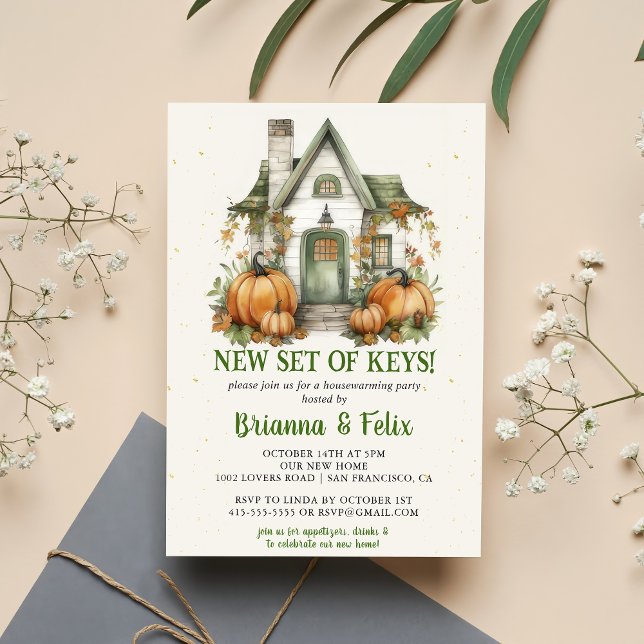 New Set Of Keys! Housewarming Halloween Party Invitation (Creator Uploaded)