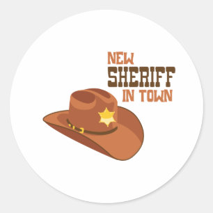 New Sheriff Classic Round Sticker
