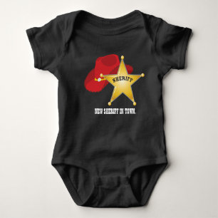 New Sheriff in Town Baby Boy bodysuit