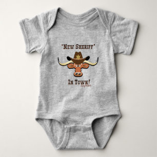 New Sheriff In Town, Longhorn Baby Bodysuit