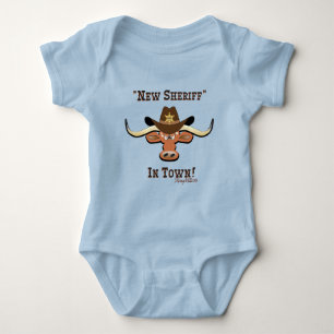New Sheriff In Town, Longhorn Baby Bodysuit
