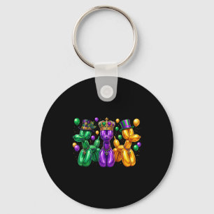 New Shirt Mardi Gras Bead Dogs Louisiana Key Ring