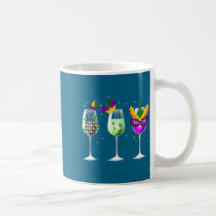 New Shirt Mardi Gras Wine Jester Hat Coffee Mug