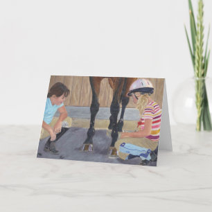 New Shoe Review Greeting Cards