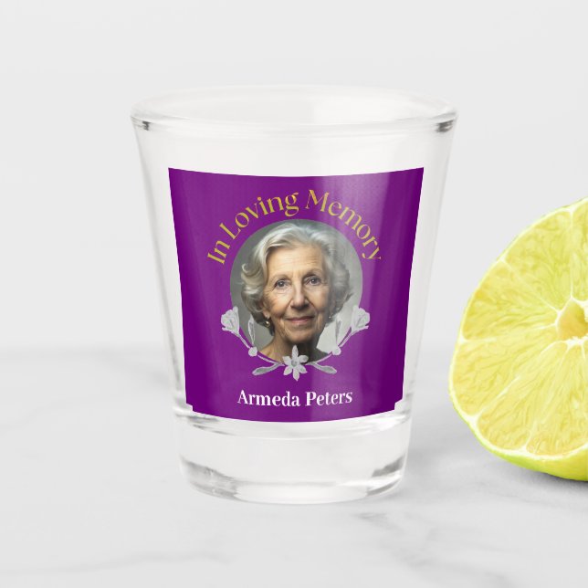 NEW! Shot Glass - In Memory - Custom (Front)