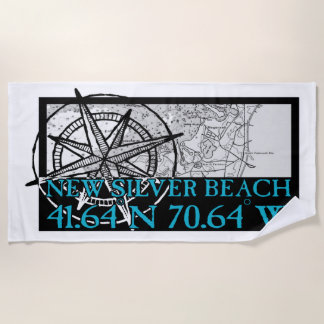 New Silver Beach Beach Towel