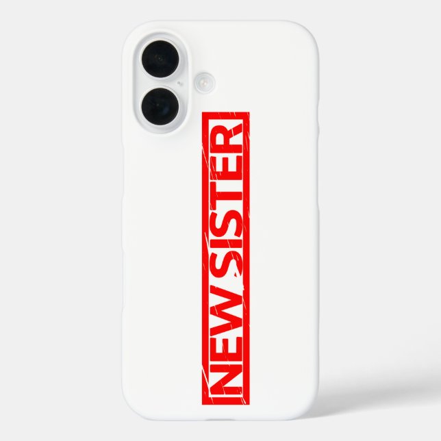 New Sister Stamp Case-Mate iPhone Case (Back)