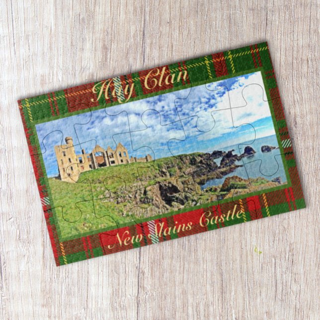 New Slains Castle – Scottish Hay Clan Tartan Jigsaw Puzzle (Creator Uploaded)
