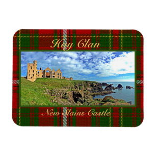 New Slains Castle – Scottish Hay Clan Tartan Magnet